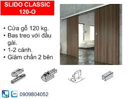 Phụ kiện cửa lùa Hafele 120-O 941.25.114 cho cửa gỗ 120kg